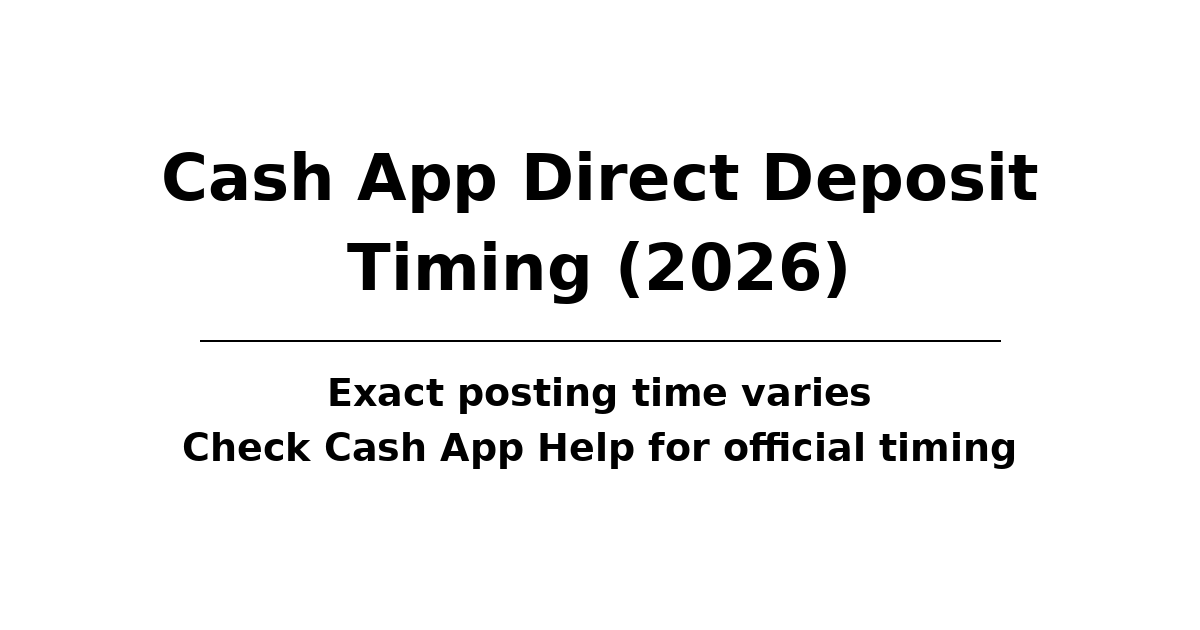 What Time Does Cash App Direct Deposit Hit On Tuesday